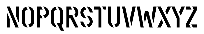 Stenciletta Left Regular Font UPPERCASE