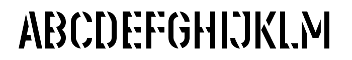 Stenciletta Right Regular Font UPPERCASE