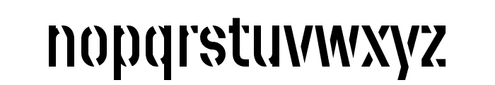 Stenciletta Right Regular Font LOWERCASE