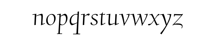 Stern Pro Regular Font LOWERCASE