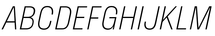 Stratos ExtraLight Italic Font UPPERCASE