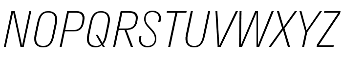 Stratos ExtraLight Italic Font UPPERCASE