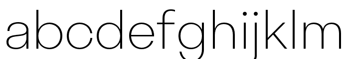 Stratos ExtraLight Font LOWERCASE
