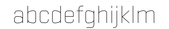 Stratum1 Light Font LOWERCASE