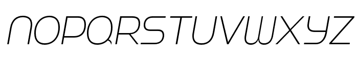 Strenuous ExtraLight Italic Font LOWERCASE