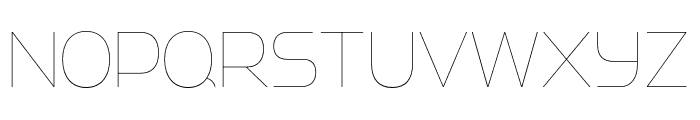 Strenuous UltraLight Font UPPERCASE