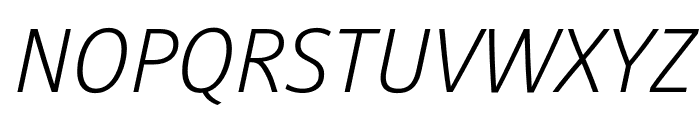 Stroudley Light Italic Font UPPERCASE