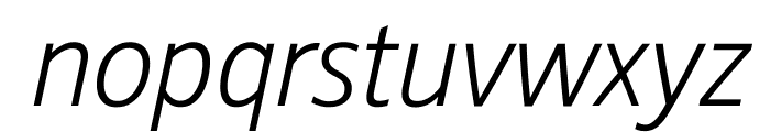 Stroudley Light Italic Font LOWERCASE