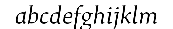 Study Light Italic Font LOWERCASE