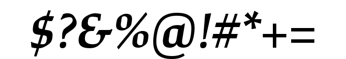 Study Semibold Italic Font OTHER CHARS