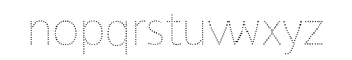 Sukhumvit Dot Regular Font LOWERCASE