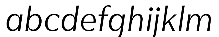 SuperBlue Light Italic Font LOWERCASE