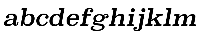 Superclarendon Italic Font LOWERCASE