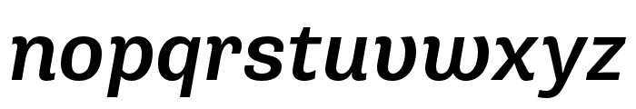 Supria Sans Medium Italic Font LOWERCASE