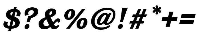 Sutro  ExtraBold Italic Font OTHER CHARS