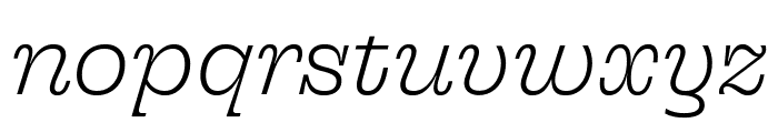 Sway Variable Light Italic Font LOWERCASE