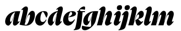 Swear Display Black Italic Font LOWERCASE