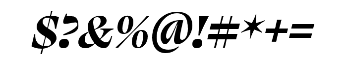 Swear Display Bold Italic Font OTHER CHARS