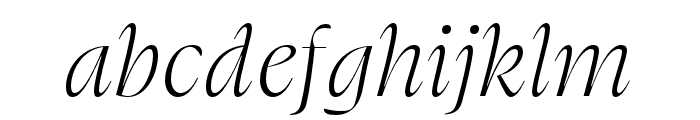 Swear Display Light Italic Font LOWERCASE