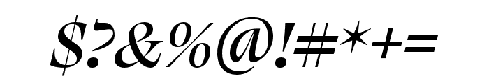Swear Display Medium Italic Font OTHER CHARS