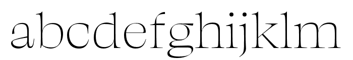 Swear Display Thin Italic Font LOWERCASE