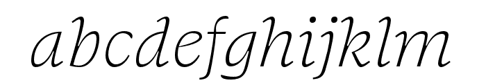 Swear Text Light Italic Font LOWERCASE
