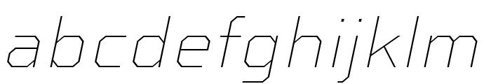Sweet Square Pro Extra Thin Italic Font LOWERCASE