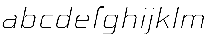 Sweet Square Pro Thin Italic Font LOWERCASE