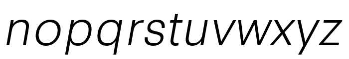 Synthese Light Oblique Font LOWERCASE