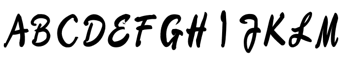 TA Fuga Fude Regular Font UPPERCASE