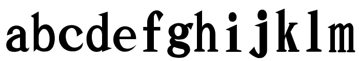 TA Mincho Gf 01 Regular Font LOWERCASE