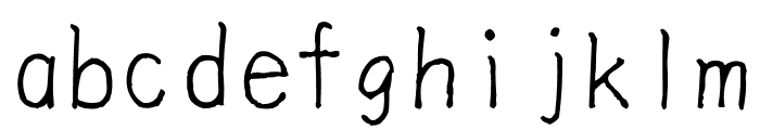 TA Miyabi Regular Font LOWERCASE