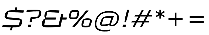 TT Autonomous ExtraLight Italic Font OTHER CHARS