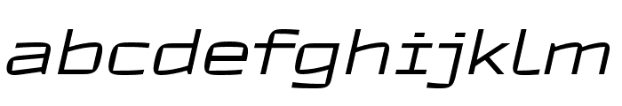 TT Autonomous ExtraLight Italic Font LOWERCASE