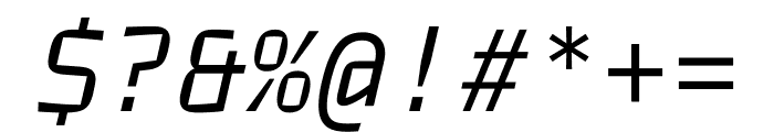 TT Autonomous Mono Italic Font OTHER CHARS