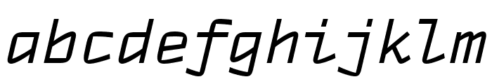 TT Autonomous Mono Italic Font LOWERCASE