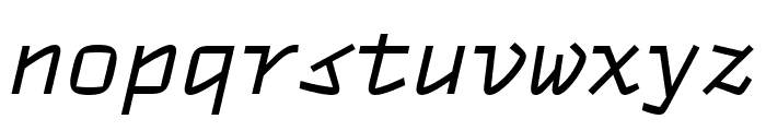 TT Autonomous Mono Italic Font LOWERCASE