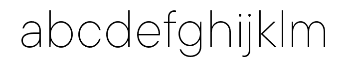 TT Commons Pro ExtraLight Font LOWERCASE