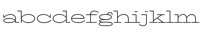 TT Globs ExtraLight Font LOWERCASE