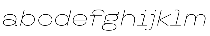 TT Travels Next ExtraLight Italic Font LOWERCASE