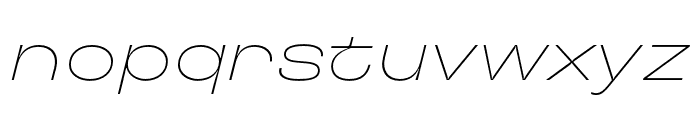 TT Travels Next ExtraLight Italic Font LOWERCASE