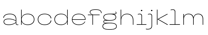 TT Travels Next ExtraLight Font LOWERCASE