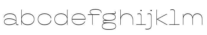 TT Travels Next Thin Font LOWERCASE