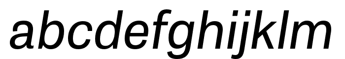 Tablet Gothic Oblique Font LOWERCASE