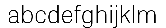 Tablet Gothic Thin Font LOWERCASE