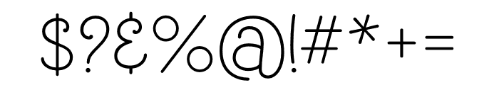 Tangelo Regular Font OTHER CHARS