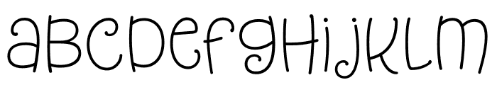 Tangelo Regular Font LOWERCASE