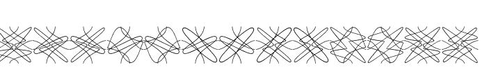 Tangly Lines Mirrored Font LOWERCASE
