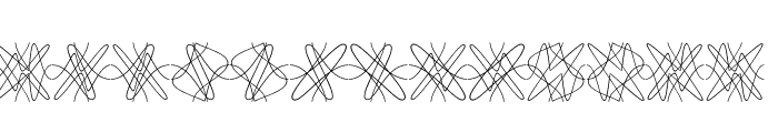Tangly Lines Symmetric Font UPPERCASE