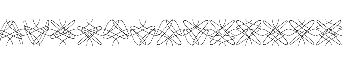 Tangly Lines Symmetric Font LOWERCASE